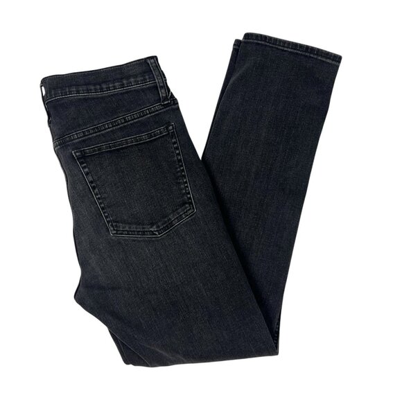 J.CREW DENIM 9" Vintage Straight Jeans Size 28 Waist Gray Black Denim Ankle Crop - Picture 3 of 11
